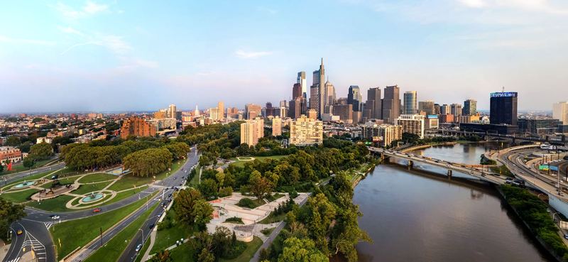 Fairmount Park, Philadelphia (aerial)